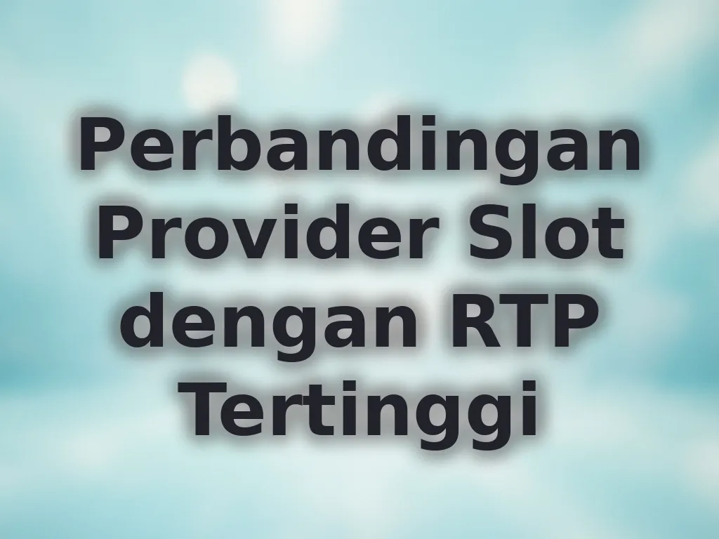 Perbandingan Provider Slot dengan RTP Tertinggi